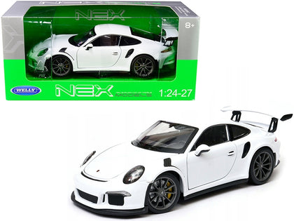 Porsche 911 GT3 RS White 1/24-1/27 Diecast Model Car by Welly