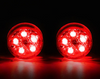 Color: Red, Style: 5LED 2pairs - Car LED door warning light