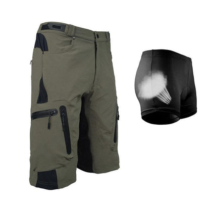 Color: Army green suit, Size: 3XL - Cycling off-road mountain bike downhill pants