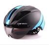 Color: Black blue, Size: M - Cycling helmet