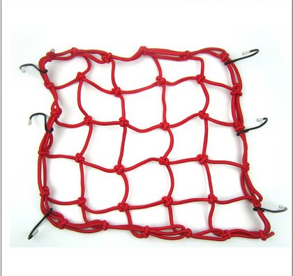 Color: Red, Size: 30x30cm - Baggage net Motorcycle helmet net net sundry net