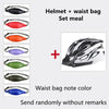 Color: Black and white package, Size: One Size - Bicycle Helmet Male Mountain Bike Road Wheel Sliding Balance Bike Breathable Riding Equipment