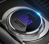 ROCK 5V 3.4A Metal Dual USB Car Charger Digital Display For iPhone X 8 XS MAX 7 Xiaomi Samsung Fast Charging Voltage Monitoring