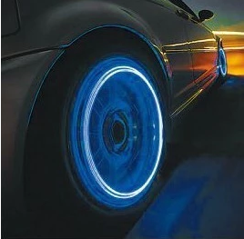 Color: Green - Automobile Tire Lights Valve Valve Lights Wheel Lights