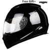 Color: Transparent, Size: One size - Motorcycle helmet men's full helmet