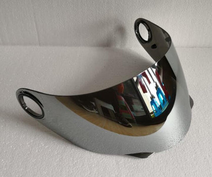 Color: Sliver lense, Size: F - Motorcycle helmet with cat ears automobile race antifog full face helmet personality design with horn capacete casco