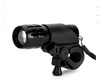 style: Flashlight + light clip - Zoom 3 gear strong light LED flashlight focusing outdoor bike mountain bike lamp 18500 AAA battery