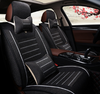Color: Black, style: Luxury - New disposable leather car seat cushion Four seasons pad Summer cushion wholesale Car supplies