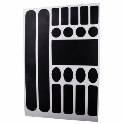 Color: Matt black - Mountain bike protective chain stickers road bike folding frame front fork protective film anti-rubbing anti-scratch rhino leather stickers