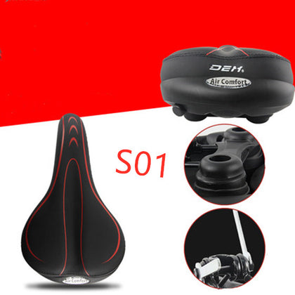 Color: S01 Red - Bicycle seat cushion