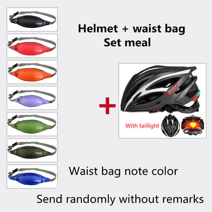 Color: Matte black package, Size: One Size - Bicycle Helmet Male Mountain Bike Road Wheel Sliding Balance Bike Breathable Riding Equipment