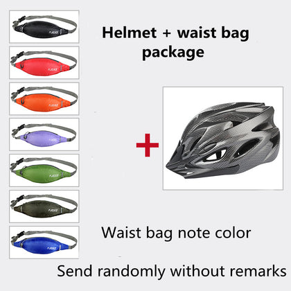 Color: Black package, Size: One Size - Bicycle Helmet Male Mountain Bike Road Wheel Sliding Balance Bike Breathable Riding Equipment