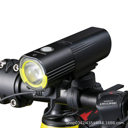 Model: 1000 lumens, Color: Black - Waterproof Bicycle Bike Headlight 1000/1600/1800 Lumens Power Bank