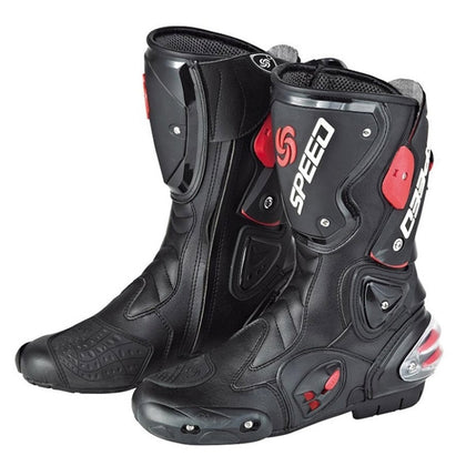 Pro-biker Fiber Leather Motorcycle Off Road Racing Boots Shoes