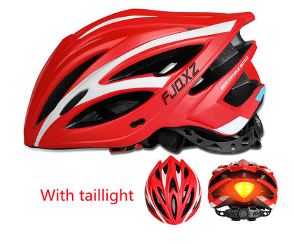 Color: Matte red, Size: One Size - Bicycle Helmet Male Mountain Bike Road Wheel Sliding Balance Bike Breathable Riding Equipment