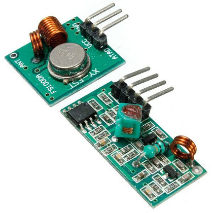 5Pcs 433Mhz Wireless RF Transmitter and Receiver Module Kit
