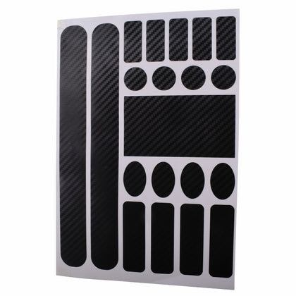 Color: Carbon fiber color - Mountain bike protective chain stickers road bike folding frame front fork protective film anti-rubbing anti-scratch rhino leather stickers