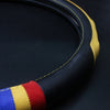 Universal 38cm Car Leather Car Steel Ring Wheel Cover Multicolours
