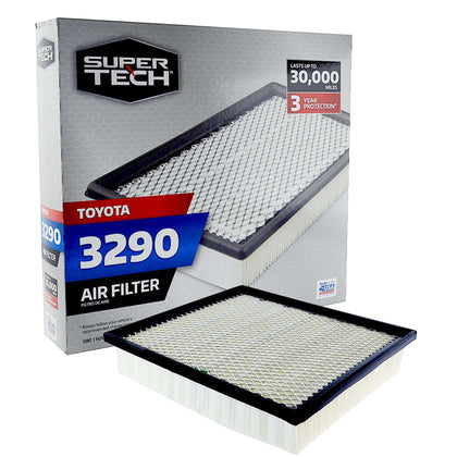 Super Tech 3290 Engine Air Filter, Replacement Filter for Toyota