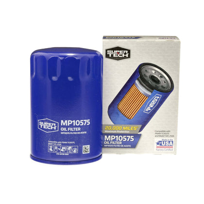 SuperTech Maximum Performance 20,000 mile Synthetic Oil Filter MP10575 for Buick Chevrolet GMC Dodge Jeep Ford
