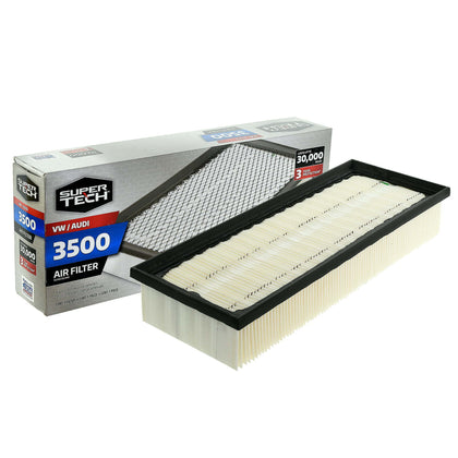 Super Tech 3500 Engine Air Filter, Replacement Filter for Audi and Volkswagen
