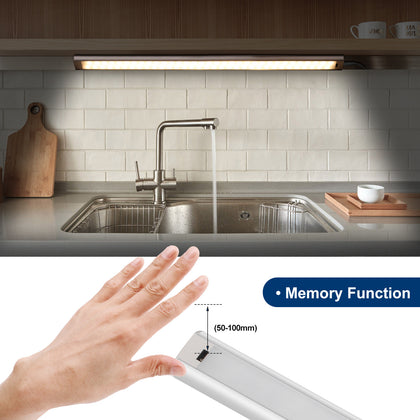 SEARMOR Hand Sweep Sensor Switch Cabinet Light 3000K 4000K 6000K Led Light Bar for Kitchen, Cupboard, Shelf, Closet