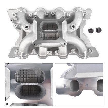 7564 Aluminum Air-Gap Dual Plane Engine Intake Manifold for Ford 351C 2V