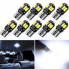 2PCS W5W T10 LED 5730 8SMD Car Interior Bulb Canbus Error Free 12V 194 168 Map Dome Lights Parking Light Auto Signal Lamp