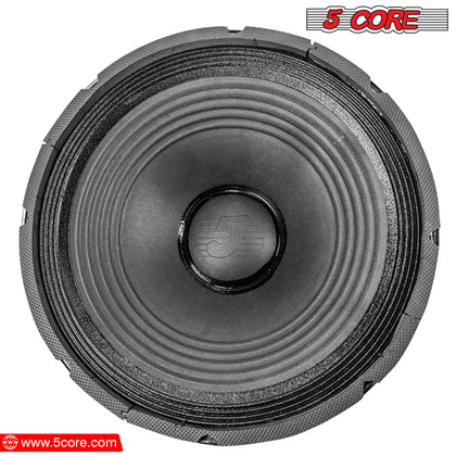 5 Core Speaker Subwoofer 15 Inch PA DJ Subs 3500W Peak Aluminum Made Pro Audio 8 Ohm 80 Oz Y30 Magnet Subwoofers Powerful Big Replacement Bass Sub Woofer - 15-185 AL 350W