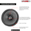 5Core 15 Inch Subwoofer Speaker 3500W Peak 8Ohm Aluminum PA Replacement DJ Sub woofer - 15-185 AL 350W