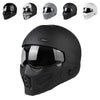 Full Face Motorcycle Helmet With Detachable Front Cover Multiple Ventilation Holes DOT Approved Motorbike Crash Helmet For ATVs Street Bikes Mountain Bikes glossy black M