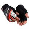 1 Pair Nylon Half  Finger  Gloves For Men Women Mountain Bike Fishing Fitness Yoga Non-slip Gloves blue