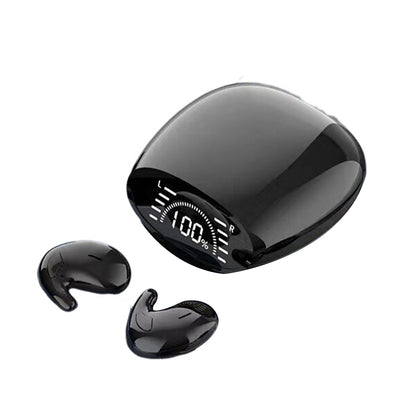 Wireless Earbuds Ultra Long Playtime Headphones Earphones With Power Display Charging Case Earbuds For Sports Working MD528 black