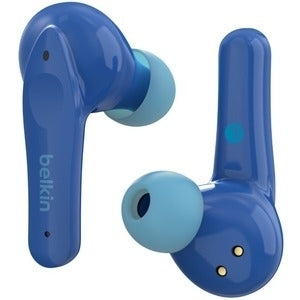 True wireless earbuds blue