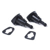 US 2pcs Windshield Spray Nozzle Washer 5113049AA fit for CHRYSLER JEEP DODGE RAM black A0732