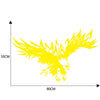 50 * 80cm Animal Eagle Car-styling Motorcycle Car Sticker Vinyl Decal yellow
