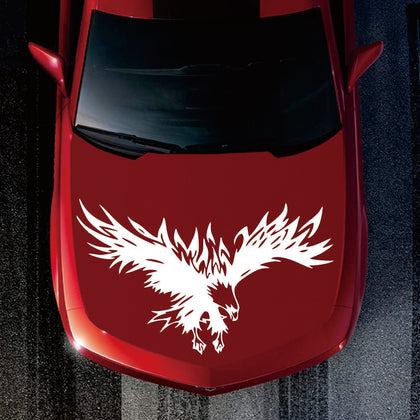 50 * 80cm Animal Eagle Car-styling Motorcycle Car Sticker Vinyl Decal white