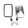 motorcycle rearview mirror Retro square rearview mirror For Honda for Kawasaki Bike Chrome Plated