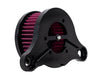 Professional Ribbed Air Cleaner Kit Intake Filter Kit black