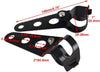 Motorcycle Twin Front Headlight Lamp W/ Bracket For Street Fat Boy Dual Sport Dirt Bikes Street Fighter Naked Cafe Racer Net twins black and white_with support