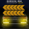 12PCS Big Car Night Warning Reflective Sticker Scratch Modified Electric Motorcycle Body Sticker  yellow