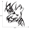 Tattoo Wolf Car Motorcycle Body Stickers Vinyl Car Styling Decal Accessories blue