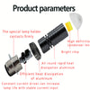 PX15D BA20D moto Led Motorcycle Headlight Bulbs CSP lens Moto 6000LM Hi Lo Lamp Scooter Accessories Fog Lights; all white