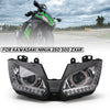 Motorcycle headlights assembly Angel eyes for Kawasaki NINJA 250 300 ZX6R ZX 6R 13-16 hf055