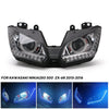 Motorcycle headlights assembly Angel eyes for Kawasaki NINJA 250 300 ZX6R ZX 6R 13-16 hf055