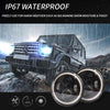 7 INCH 140W LED Headlights Round Halo Angle Eye For Jeep Wrangler JK TJ LJ 97-17 C0018