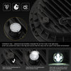 Car Headlights 7 Inch LED Headlights Halo Angle Eye 200W For Jeep Wrangler JK TJ LJ 97-17 C0026