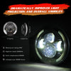 Car Headlights 7 Inch LED Headlights Halo Angle Eye 200W For Jeep Wrangler JK TJ LJ 97-17 C0026