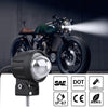 Motorcycle Spotlight Highlight External Lens Work Light Electric Vehicle Modified Led Headlight Bulb Yellow and white_single