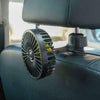 Usb Car Headrest Fan Mini Rear Seat 3-speed Adjustable Air Cooling Blowing Fans Plug And Play F407 black